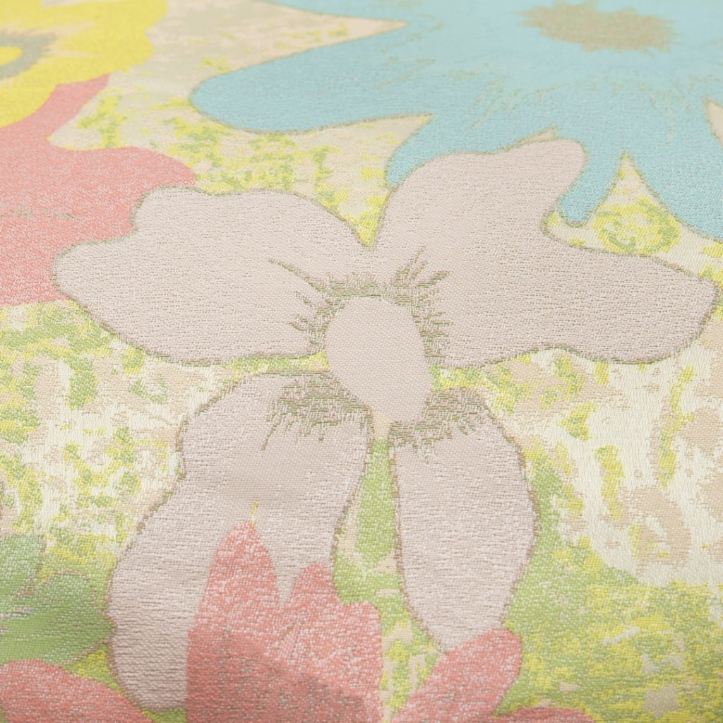DAGNY #505-841/50 Cushion cover Yellow w/multicolor flowers