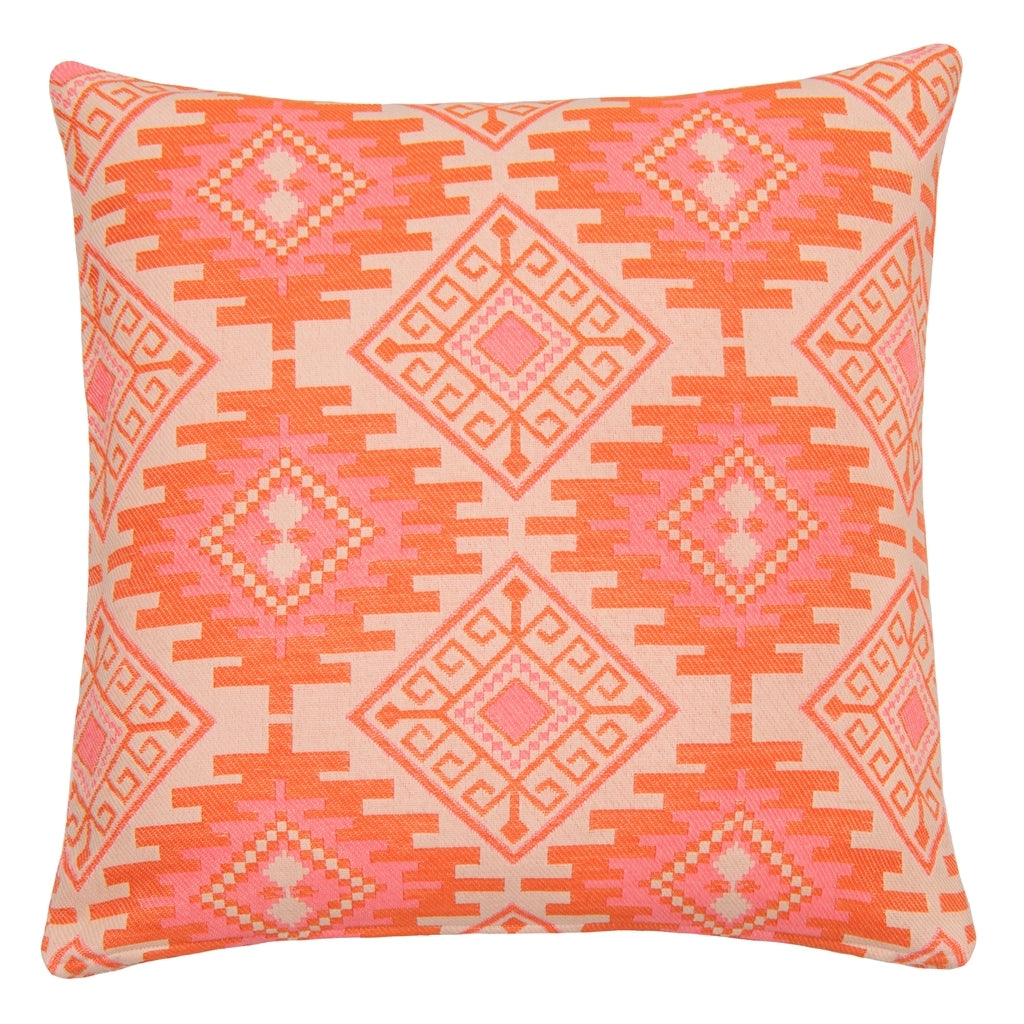 DAGNY #506-872/65 Cushion cover Sand w/light pink/orange