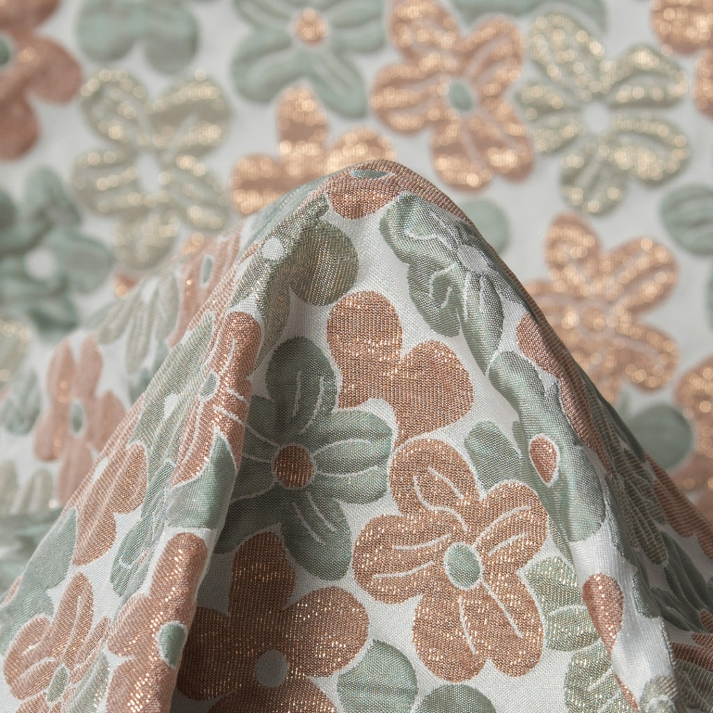 DAGNY #564-910/40 Cushion cover Green/Sand/Lurex