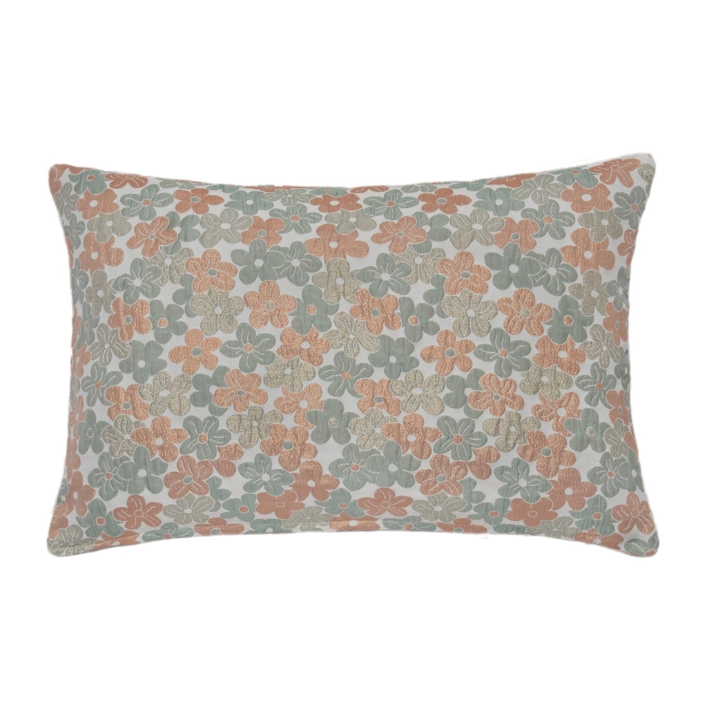 DAGNY #564-910/40 Cushion cover Green/Sand/Lurex