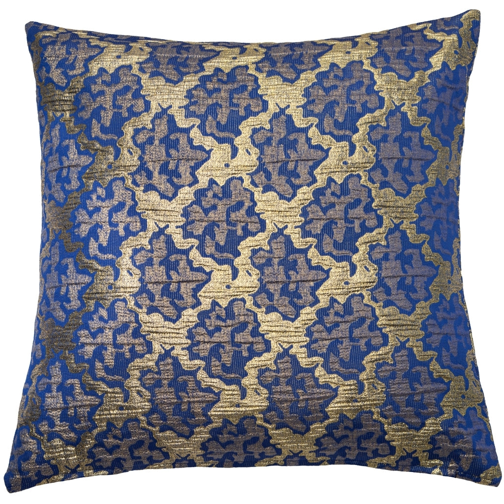 DAGNY #303-738/50 Cushion cover Blue w/Gold lurex