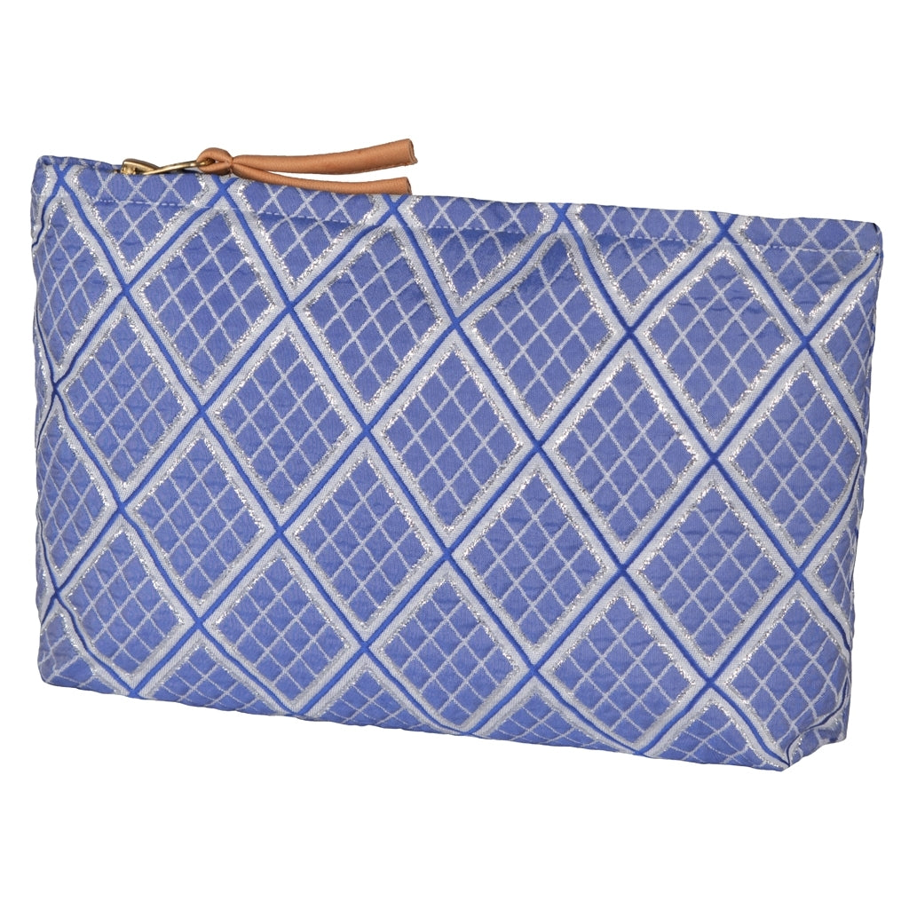 DAGNY #375-743/27 Pouch Blue w/Silver lurex