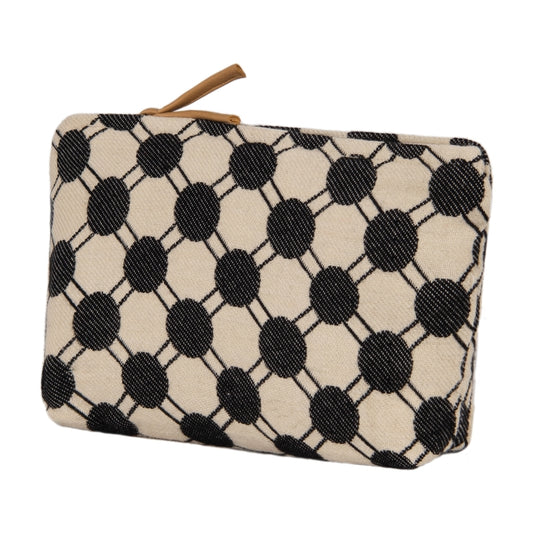 DAGNY #488-875/18 Pouch Sand w/black dots