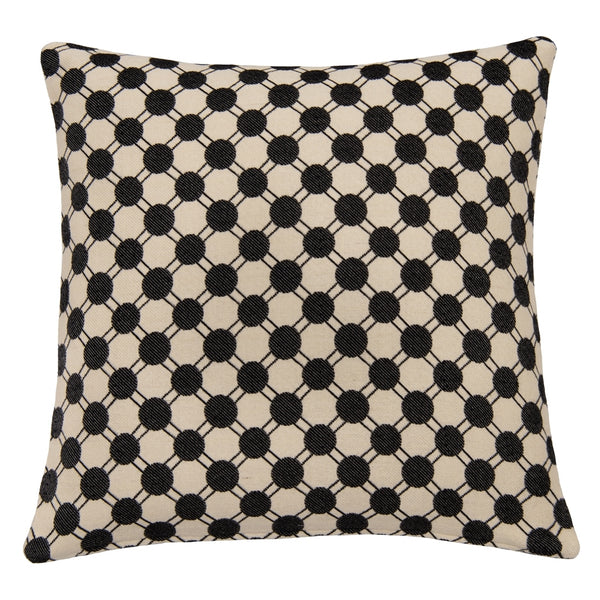 DAGNY #488-875/50 Cushion cover Sand w/black dots