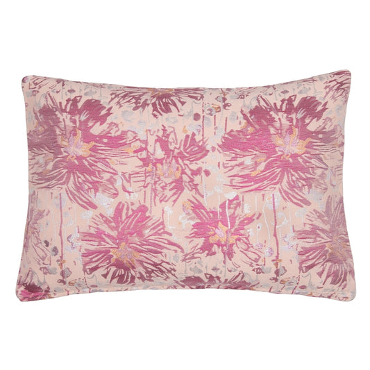 DAGNY #491-853/40 Cushion cover Rose w/pink/silver lurex