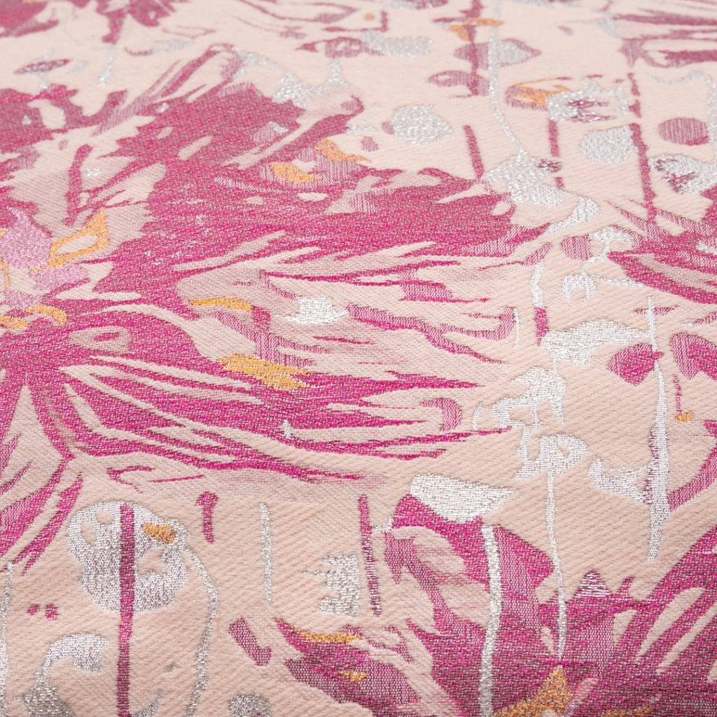 DAGNY #491-853/65 Cushion cover Rose w/pink/silver lurex
