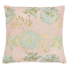 DAGNY #494-870/50 Cushion cover Rose w/mint + gold lurex