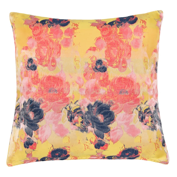 DAGNY #511-863/50 Cushion cover Yellow w/multicolor flowers