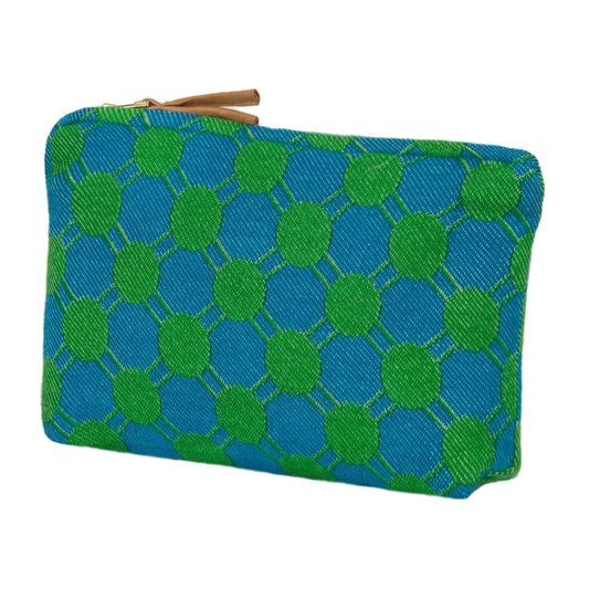 DAGNY #526-874/18 Pouch Blue w/green dots