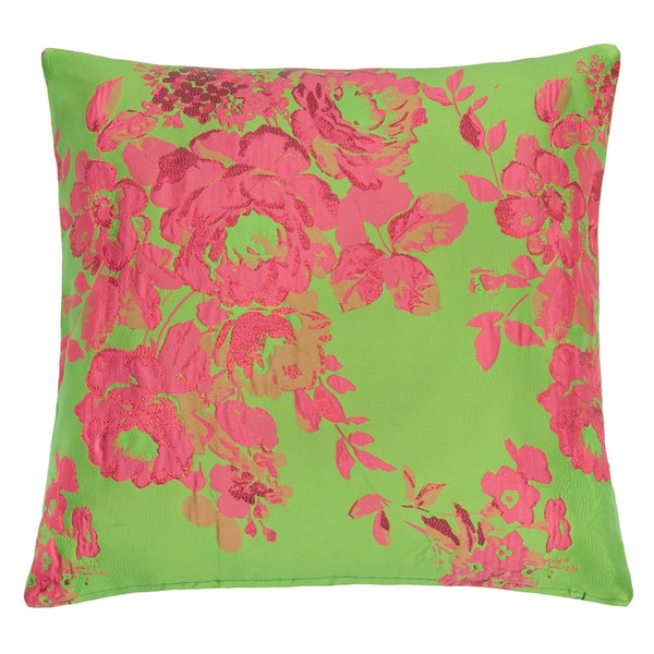 DAGNY #527-838/50 Cushion cover Green w/Pink lurex