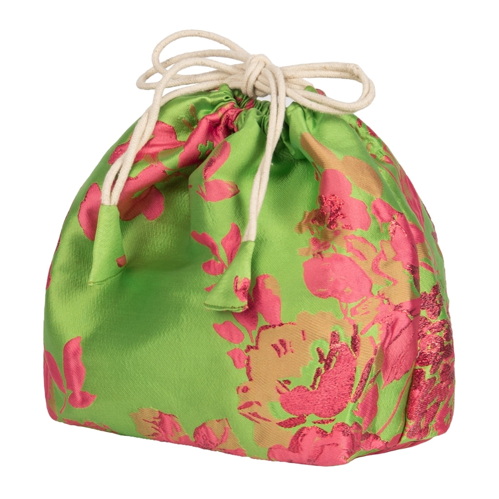 DAGNY #527-838/project Bag Green w/Pink lurex