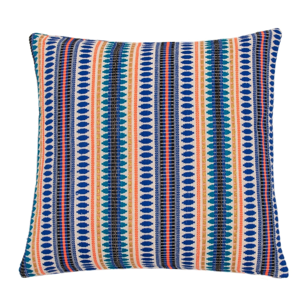 DAGNY #576-886/50 Cushion cover Multicolor stripe w/lurex