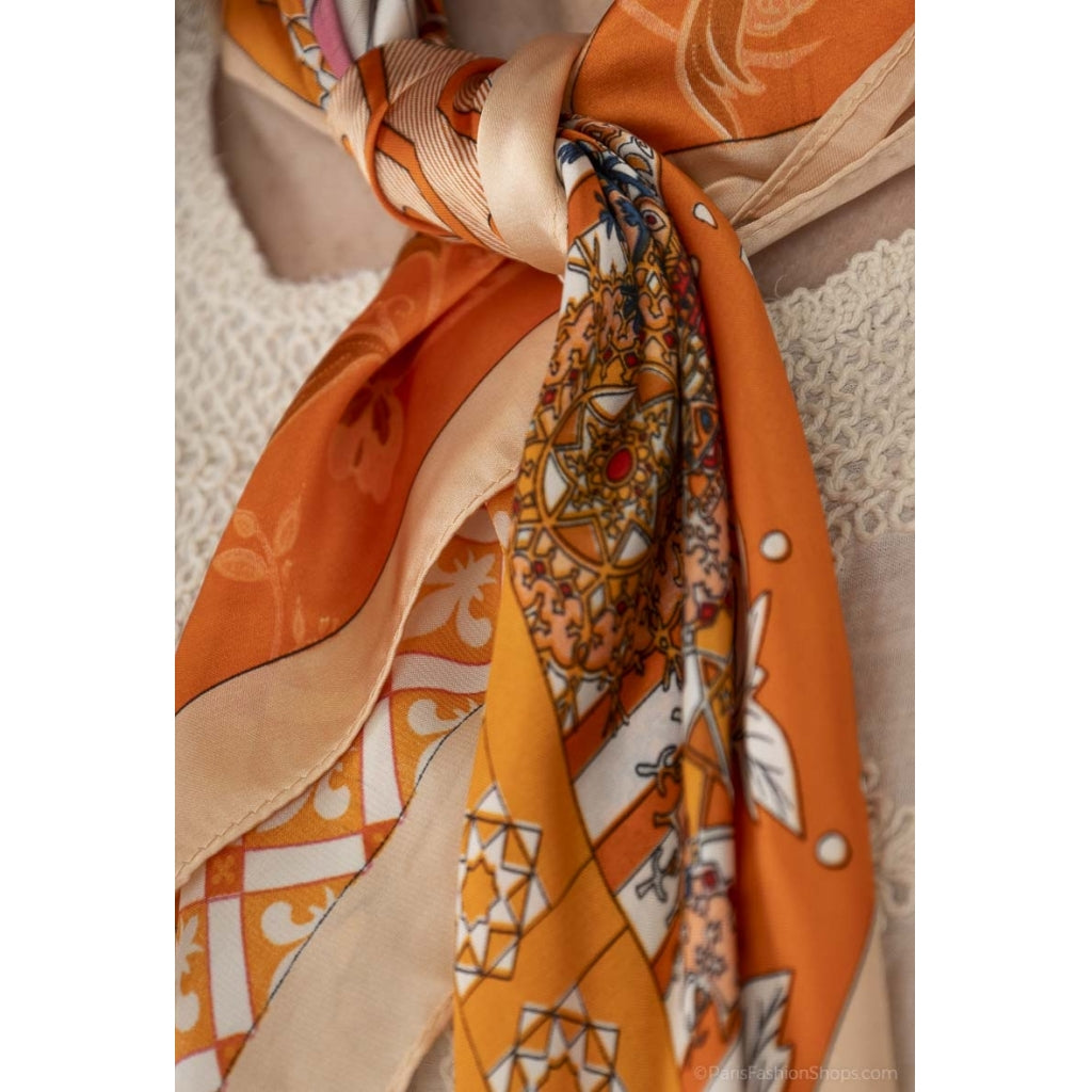 DAGNY #6363AF Scarves Orange