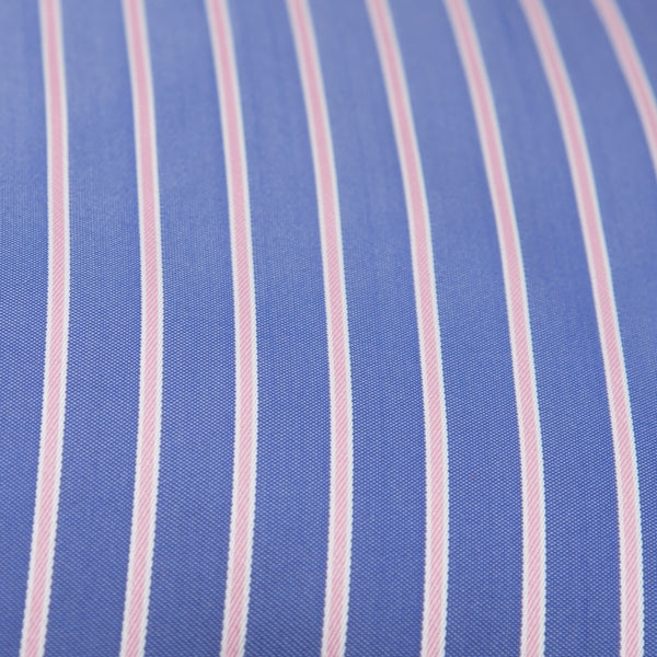 DAGNY #301-740/50 Cushion cover Blue w/pink stripe