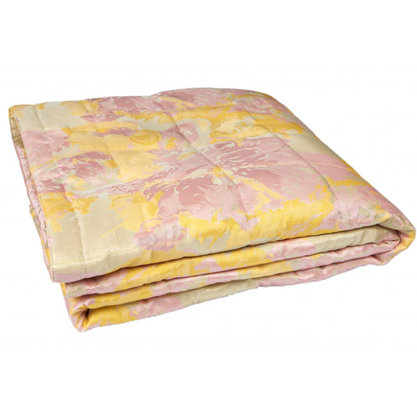 DAGNY #326-618/bed Bed Spread Yellow/Rose w/lurex