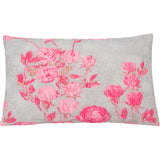 DAGNY #425-769/40 Cushion cover Grey w/Pink flowers