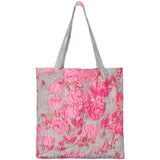 DAGNY #425-769/bag Bag Grey w/Pink flowers