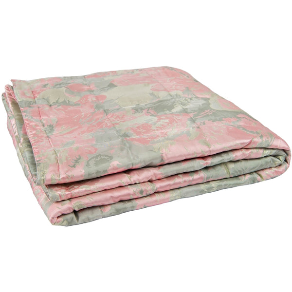 DAGNY #442-817/bed Bed Spread Rose/green w/lurex